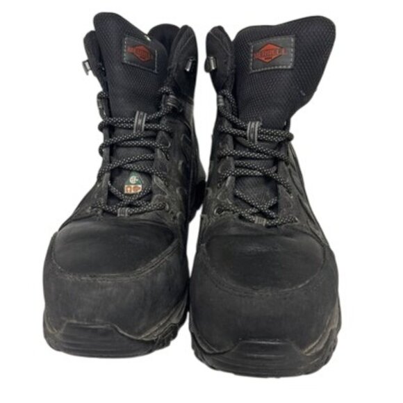 MERRELL Mens Equinox MID WATERPROOF STSP Work Boots Black 10W - Picture 5 of 8